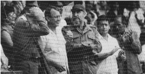 Robert Smith allo stadio con Fidel  Castro