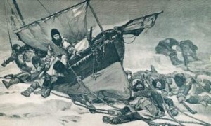 Una illustrazione ispirata alla spedizione di John Franklyn