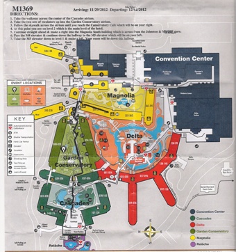 La piantina del Gaylord Opryland di Nashville