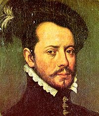 Un ritratto di Hernan Cortes