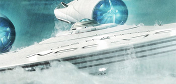 L'Enterprise emerge dalle acque: bellissima!