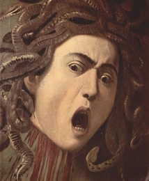La testa di Medusa dipinta da Caravaggio