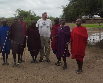 Foto ricordo con i Masai