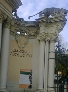 L'ingresso dello zoo di Roma