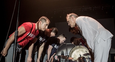 Morrissey e la band all'inizio del concerto