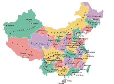 La divisione in Province della Cina